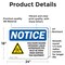 Signmission Cold Burn Hazard Cryogenic Liquid Sign, Vinyl Decal, 24in W x 18in L, 2PK OS-2PACK-NS-D-1824-L-10700 - alternate 4